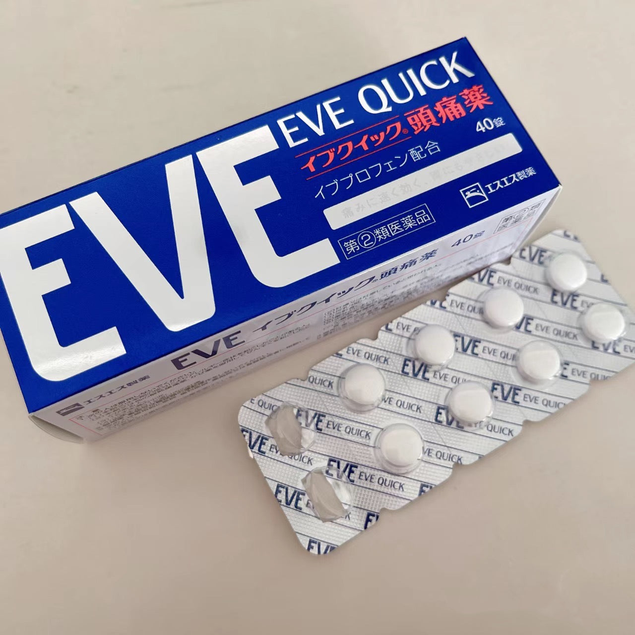 EVE QUICK Headache Medicine Pain Treatment 40 Tablets