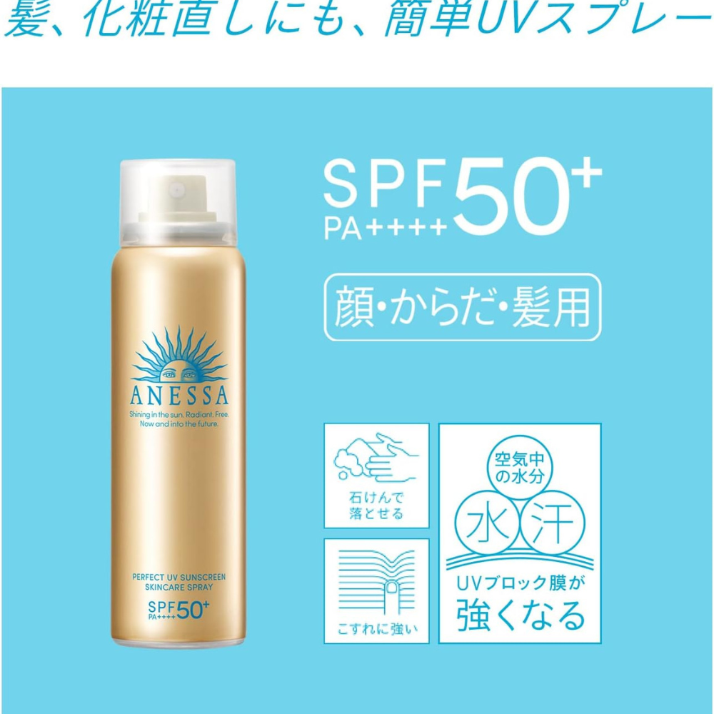 
                  
                    Anessa Perfect UV Sunscreen Skincare Gold Spray 60g SPF50+ PA++++
                  
                