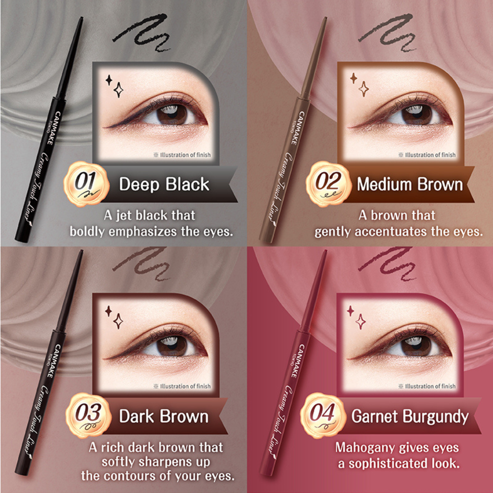 
                  
                    Canmake Creamy Touch Liner Gel-type Eyeliner 01 Deep Black
                  
                