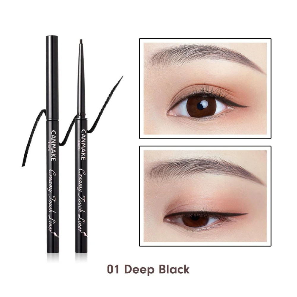 Canmake Creamy Touch Liner Gel-type Eyeliner 01 Deep Black – #1 ...