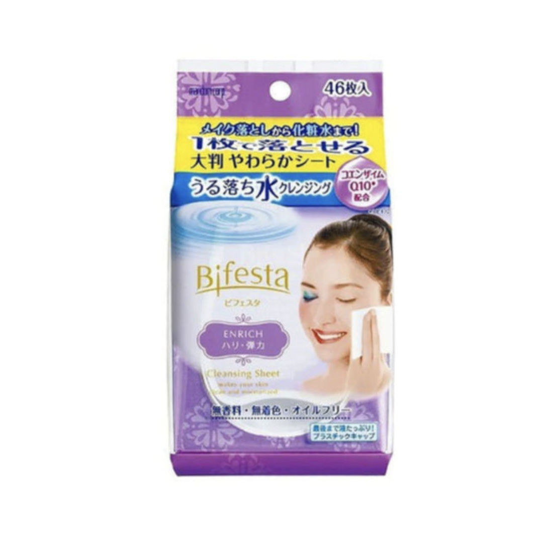 
                  
                    BIFESTA Makeup Remover Cleansing Wipes Enrich (Purple) 46 Sheets
                  
                