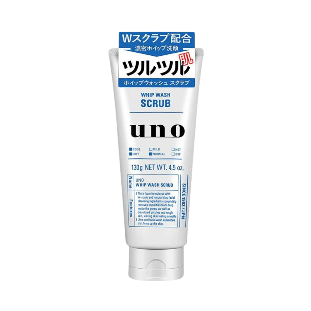 
                  
                    SHISEIDO UNO Whip Wash Scrub Men's Facial Cleanser 130g
                  
                