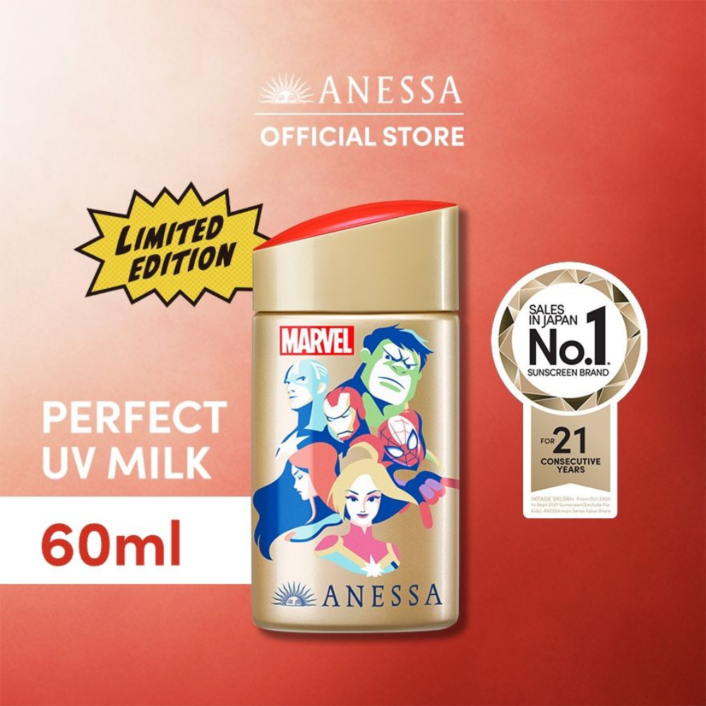 
                  
                    ANESSA PERFECT UV SKIN CARE MILK 60ML SPF50 + MARVEL HEROES EDITION
                  
                