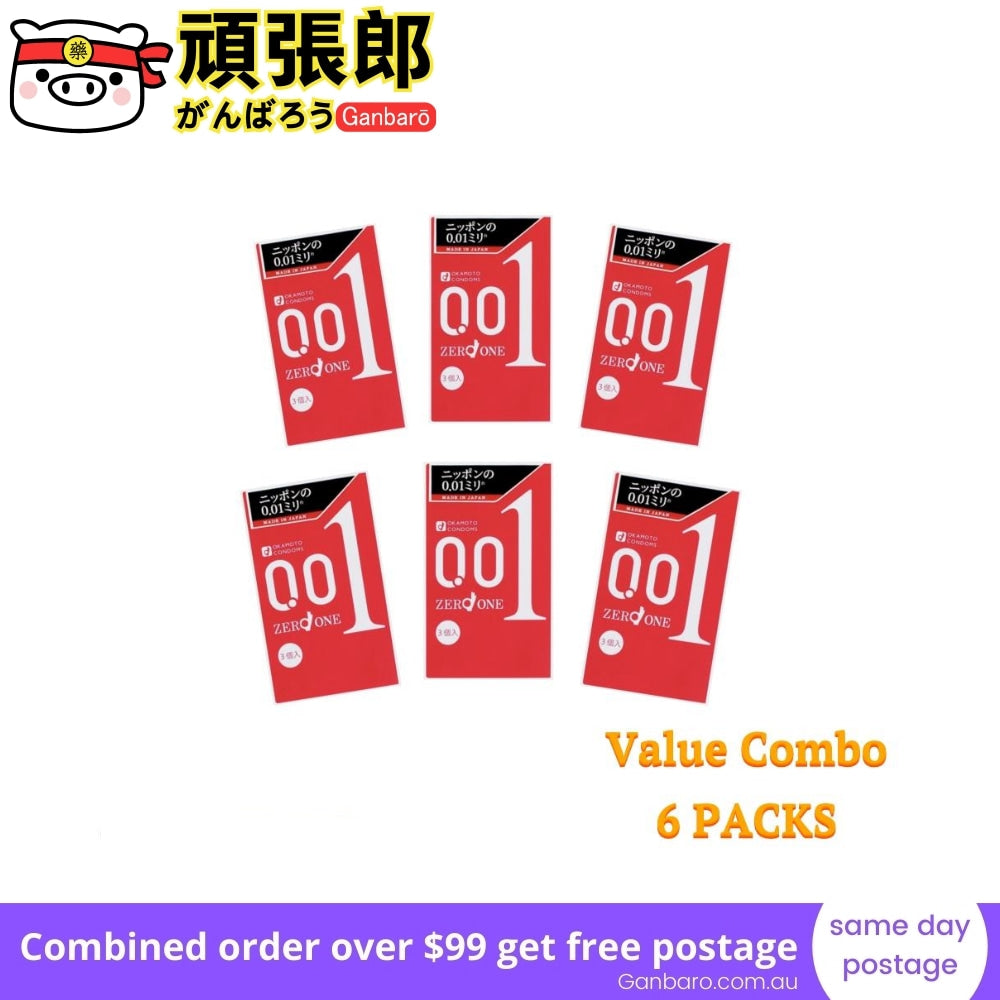 
                  
                    【Bulk Buy】OKAMOTO 001 Original Package 0.01mm Condoms Standard Size 3 Piece (6 Packs) with Free shipping
                  
                