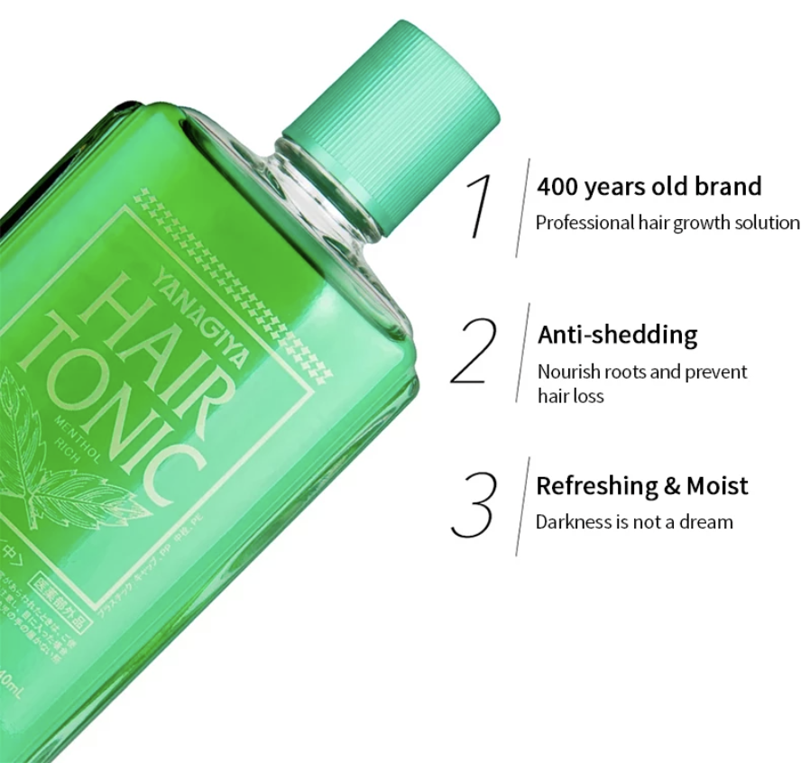 
                  
                    [Bulk Buy] YANAGIYA Hair Tonic Fragrance-free Cool Type 240ml (3 Bottles)
                  
                