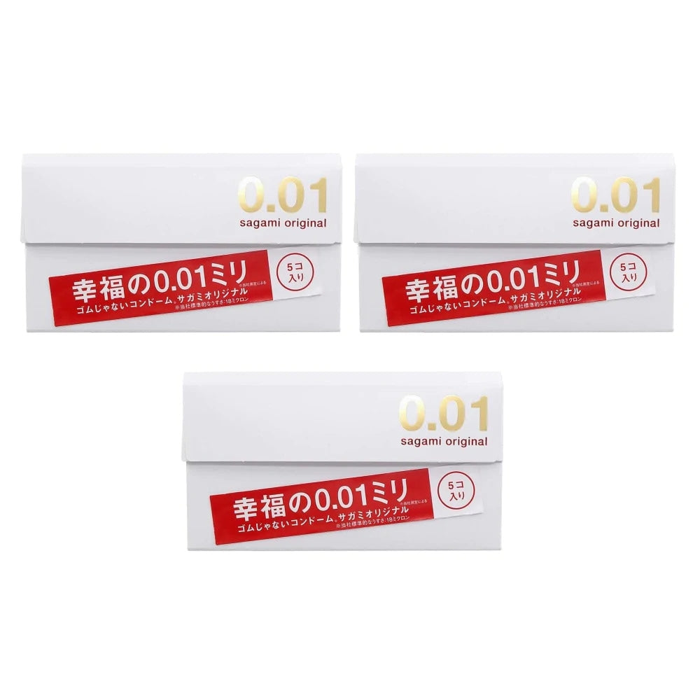 
                  
                    3 Boxes Japan Products sagami 001 original condoms 0.01mm （15 pieces）
                  
                