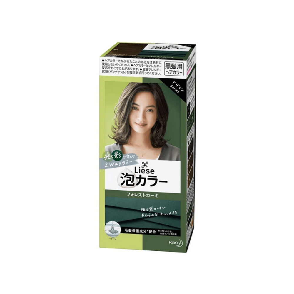 KAO LIESE Natural Design Creamy Bubble Hair Color (FOREST KHAKI)