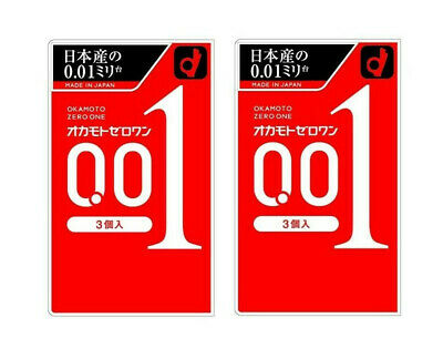 
                  
                    OKAMOTO 001 Original Package 0.01mm Condoms Standard Size 3 Piece
                  
                