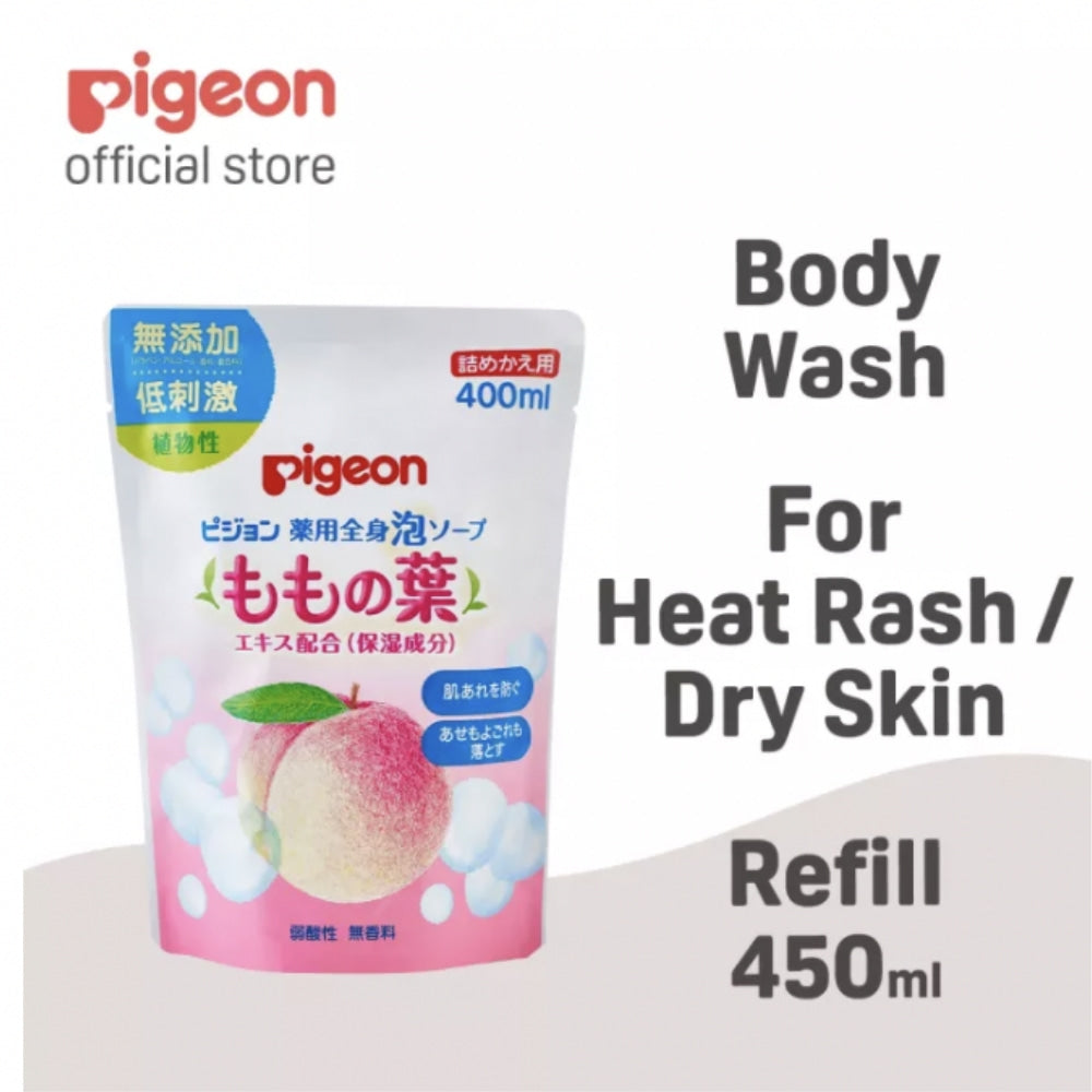 
                  
                    Pigeon Medicated Peach Leaf Baby Body Form Wash 400ml (Refill)
                  
                