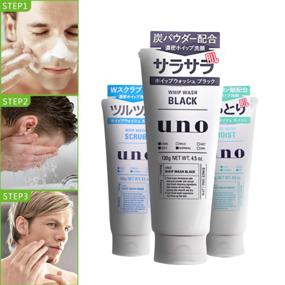 
                  
                    SHISEIDO UNO Whip Wash Black Men's Facial Cleanser 130g
                  
                