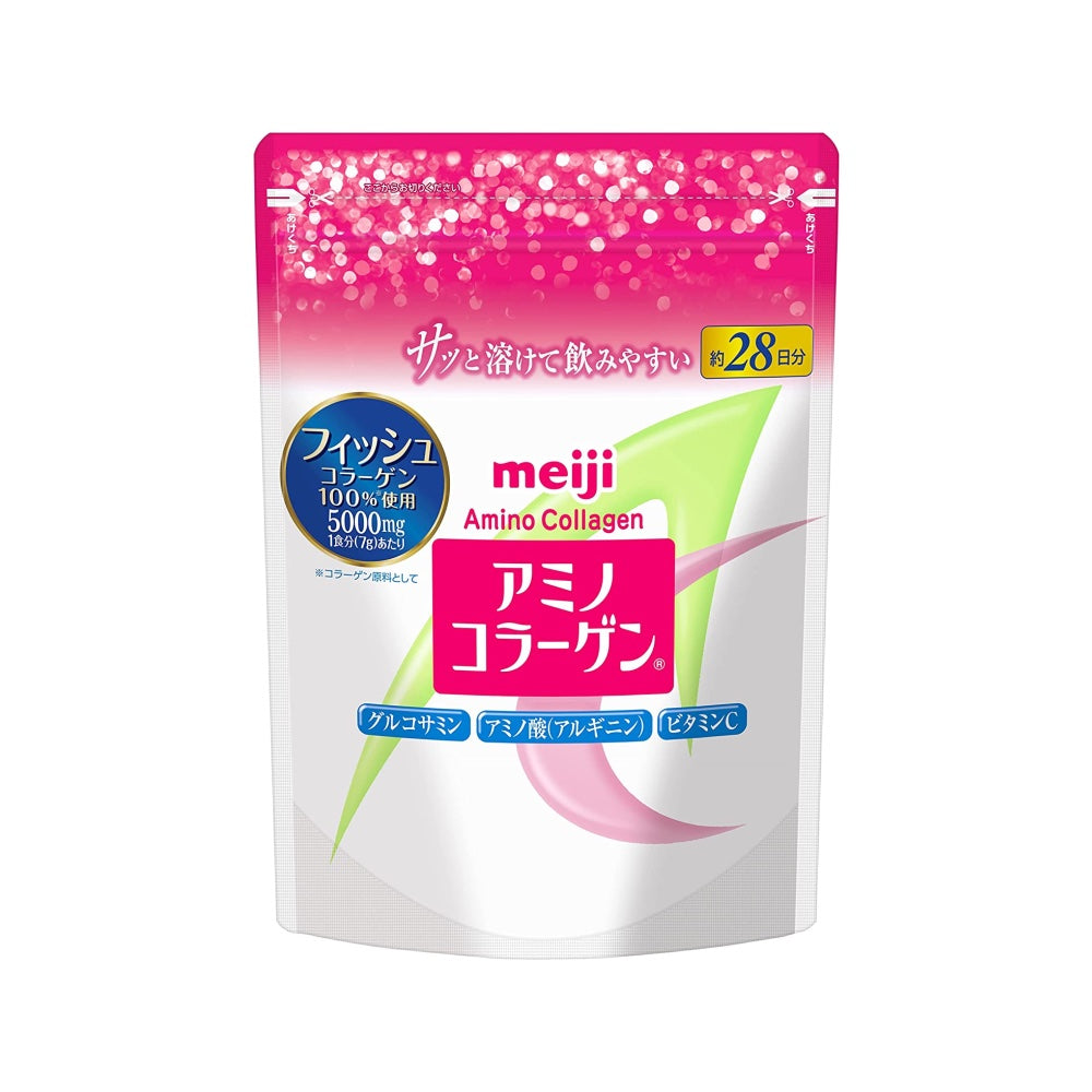 Meiji Supplement Amino Collagen Powder Refill 196g For 28 Days